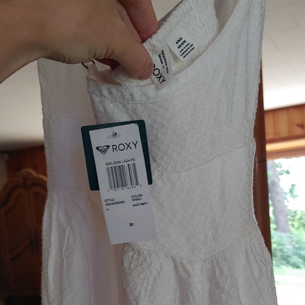 Roxy Cream Button-Front Slip Dress - Picture 8 of 10